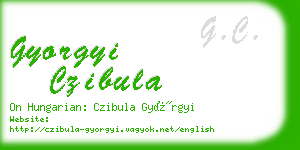 gyorgyi czibula business card